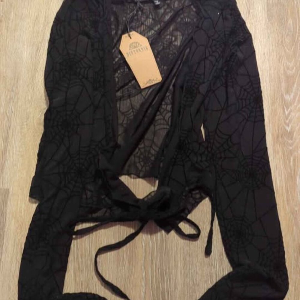 Disturbia venom mesh wrap top size 6 new - Picture 5 of 5